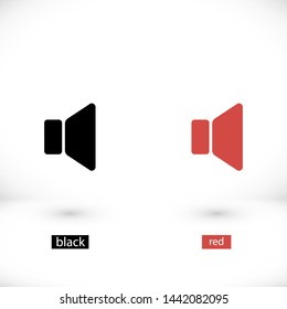 sound vector icon 10 eps , Lorem ipsum Flat design