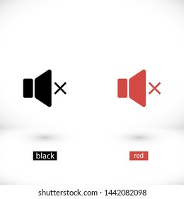 sound vector icon 10 eps , Lorem ipsum Flat design