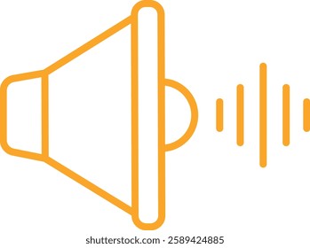 Sound vector icon. Can be used for printing, mobile and web applications.