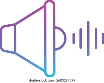 Sound vector icon. Can be used for printing, mobile and web applications.