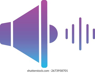 Sound vector icon. Can be used for printing, mobile and web applications.
