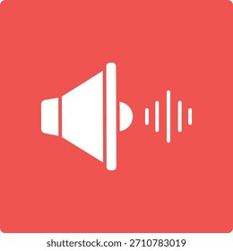Icono de Vector de sonido. Se puede utilizar para aplicaciones de impresión, móviles y de Web.