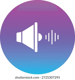 Icono de Vector de sonido. Se puede utilizar para aplicaciones de impresión, móviles y de Web.