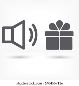 sound Vector icon .  Illustration design