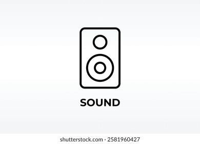 Sound Vector, Icon Or Logo Sign Isolated Symbol Illustration