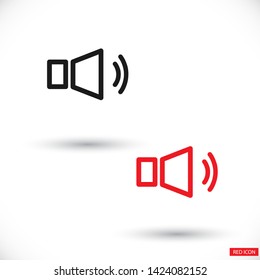 sound Vector icon . Lorem Ipsum Illustration design