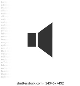 sound vector icon , Lorem ipsum flat design