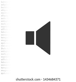 sound vector icon , Lorem ipsum flat design