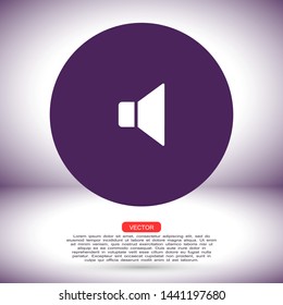 sound vector icon , Lorem ipsum flat design