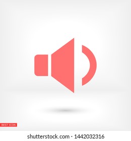 sound vector icon , Lorem ipsum flat design