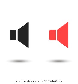 sound vector icon , Lorem ipsum flat design