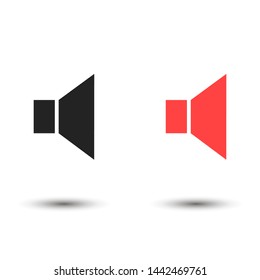 sound vector icon , Lorem ipsum flat design
