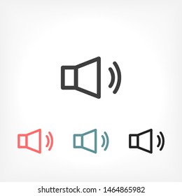 sound Vector icon . Lorem Ipsum Illustration design