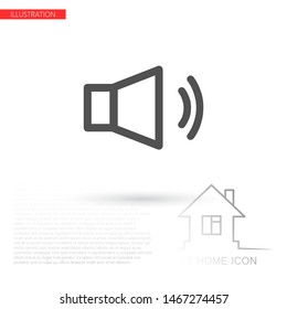 sound Vector icon . Lorem Ipsum Illustration design