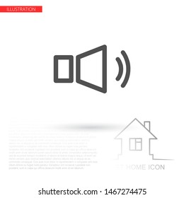 sound Vector icon . Lorem Ipsum Illustration design