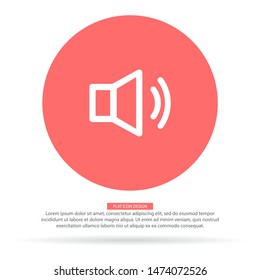 sound Vector icon . Lorem Ipsum Illustration design