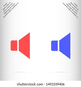 sound vector icon , Lorem ipsum flat design