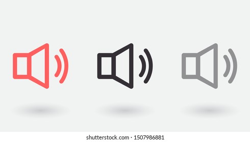 sound Vector icon . Lorem Ipsum Illustration design