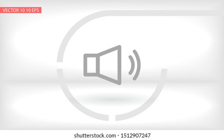 sound Vector icon . Lorem Ipsum Illustration design