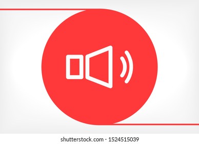 sound Vector icon . Lorem Ipsum Illustration design