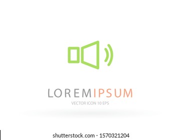 sound Vector icon . Lorem Ipsum Illustration design