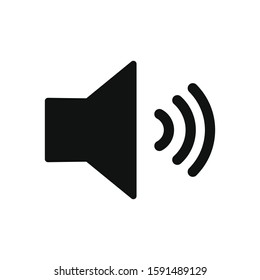 Sound vector icon in modern design style for web site and mobile app
