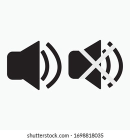 Icono vectorial de sonido en estilo moderno para sitio web y aplicación móvil. EPS - 10