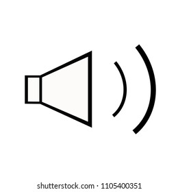 Sound vector icon, music volume symbol. Modern, simple flat vector illustration for web site or mobile app