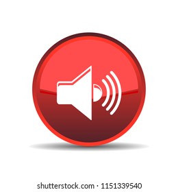 sound Vector icon on white background.