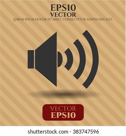 Icono de vector de sonido o símbolo