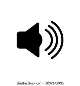 Sound vector icon. Volume on symbol. Modern flat  illustration for web and mobile apps design