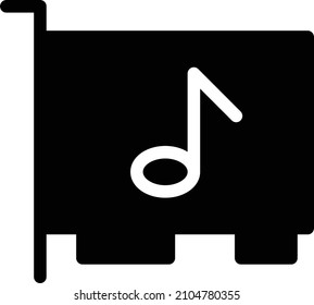 Sound Vector illustration on a transparent background.Premium quality symmbols.Glyphs vector icon for concept and graphic design. 
