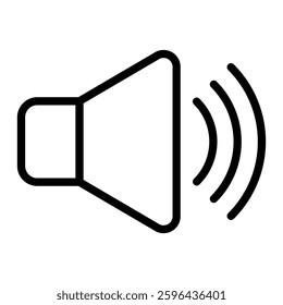 Sound Vector Line Icon Design