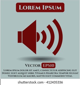 Símbolo de vector de sonido