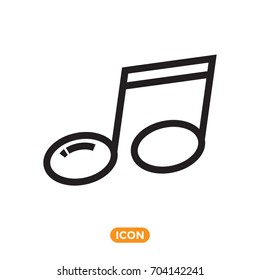 Sound Vector Symbol. Line style flat icon. Vector Icon
