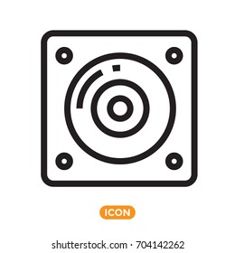Sound Vector Symbol. Line style flat icon. Vector Icon