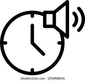 sound vector thin line icon