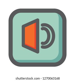 sound and vibration icon vector. User Interface Icon