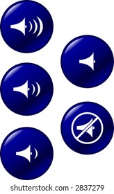 botões de controles de volume de som