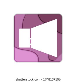 Sound, volume flat icon, vector sign, audio speaker colorful pictogram isolated on white. Symbol, logo illustration. Flat style design