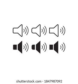 Sound volume icon design vector