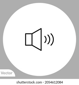 Sound volume icon sign vector,Symbol, logo illustration for web and mobile