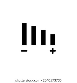 Ilustração do vetor do ícone do volume de som.