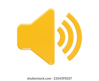 Sound volume icon vector rendering