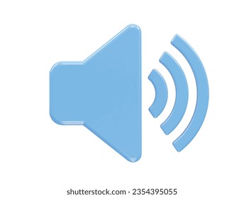 Sound volume icon vector rendering