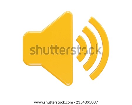 Sound volume icon vector rendering