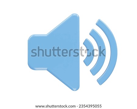 Sound volume icon vector rendering