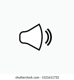 Sound Volume Icon - Vector, Sign and Symbol for Design, Presentation, Website or Apps Elements.
