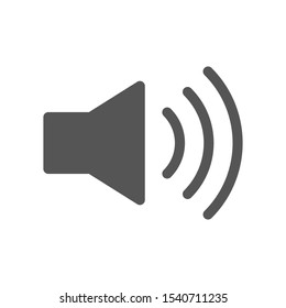 Sound volume icon vector sign on white background. EPS10