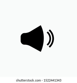Sound Volume Icon. Voice, Speaker Symbol for Design, Presentation, Website or Apps Elements - Vector. Logo Template.